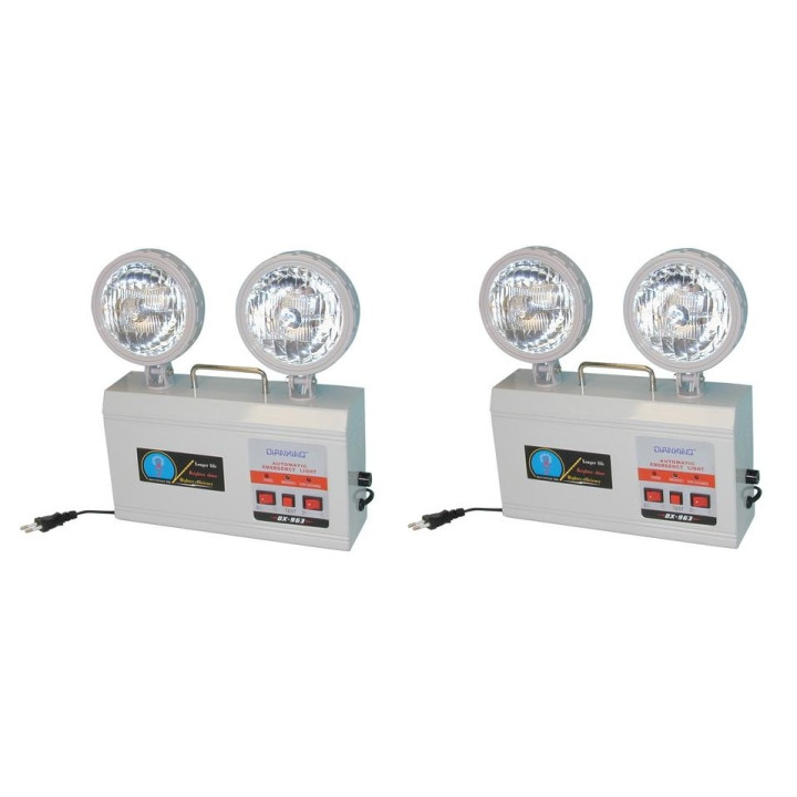 Light rechargeable emergency light, 220vac 2x4.5w dx 933 incorporated refillable battery emergency light systems emergency ligh