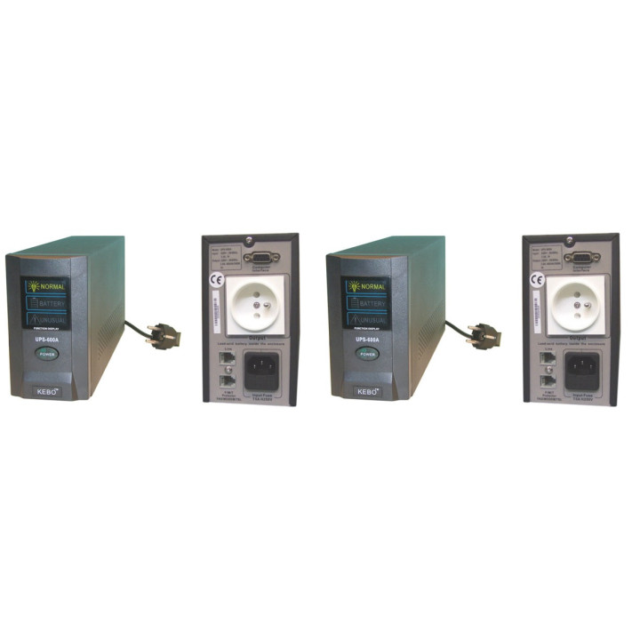 Inversor electrico de corriente 220vca 600va ups 600m entregado con bateria recargable integrada