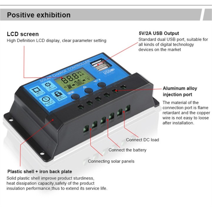 Laderegler 8a 13vcc solarzellen strom kontroller solarzelle strom starke kontroller