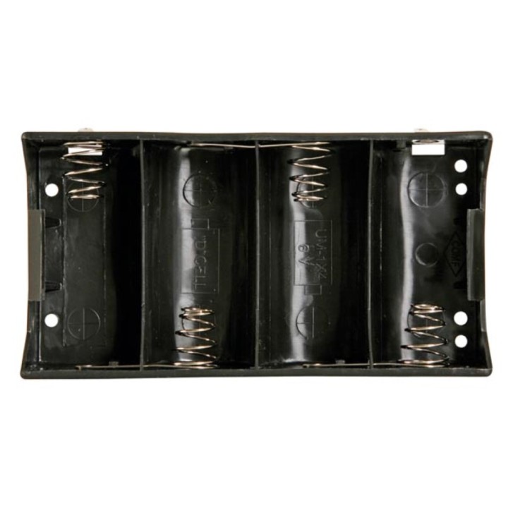Coupleurs de 4 piles d (lr20) avec cosses a souder velleman bh143d r20 type d am1 13a e95 mn1300 813