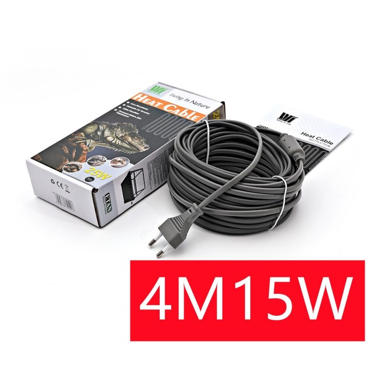 Cordon chauffant anti gel cable electrique 4m shpt-4m antigel canalisation tuyau eau thermostat