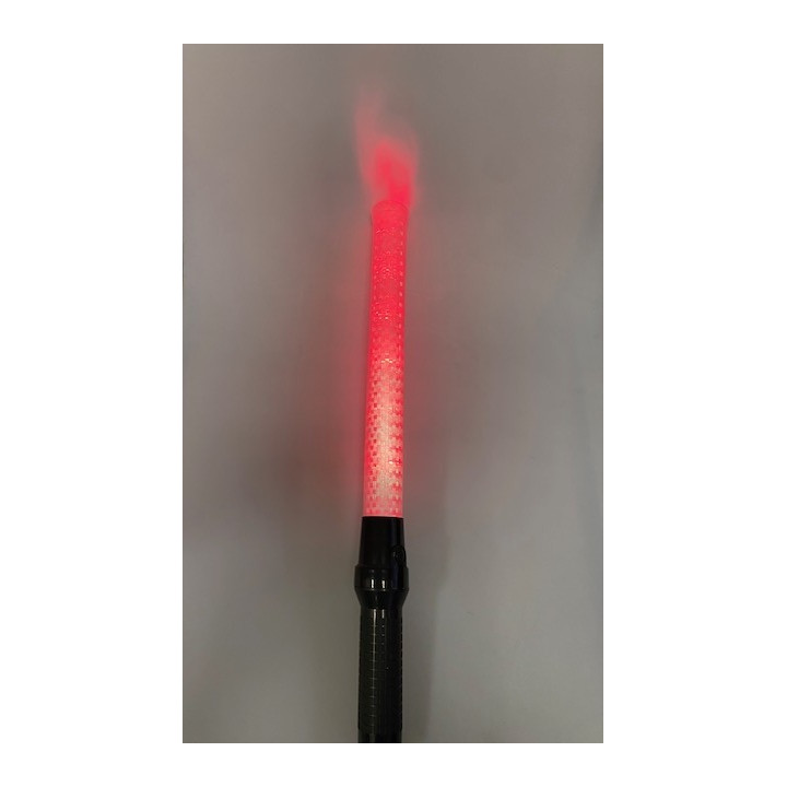 Transparent white/red/green light baton for police, traffic, cars, and airplanes