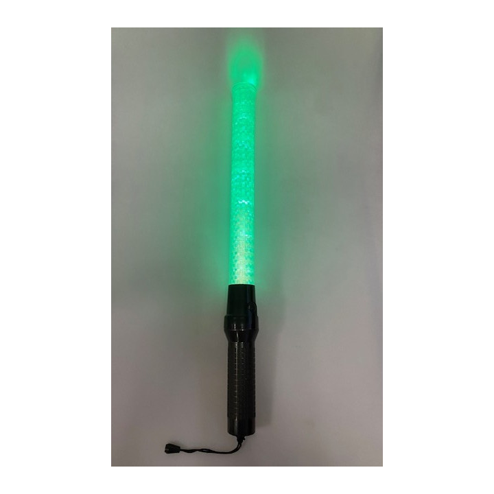 Transparent white/red/green light baton for police, traffic, cars, and airplanes