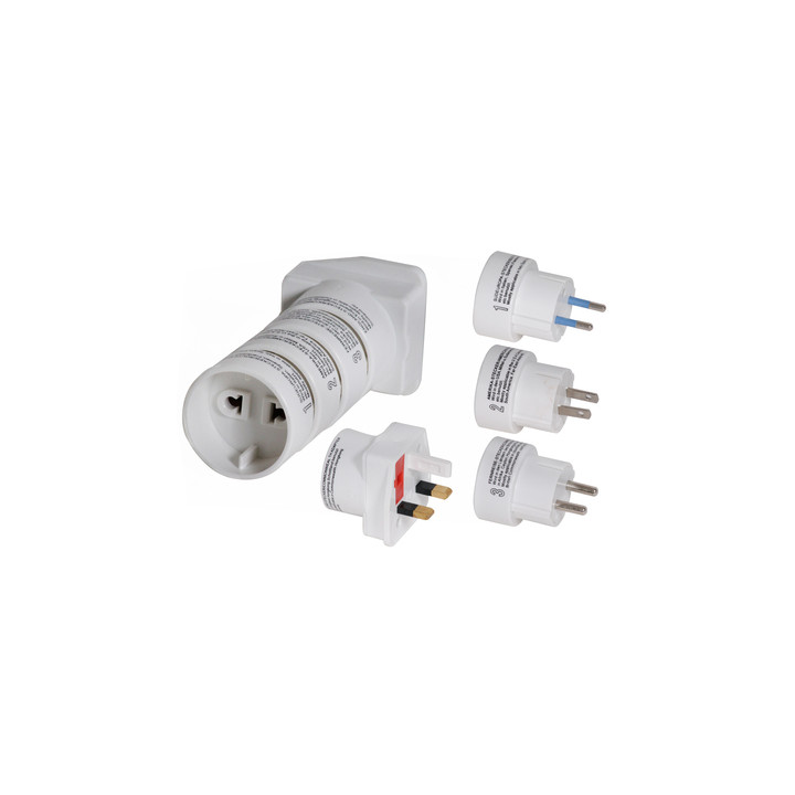 Adattatore elettrico multipresa eu gb eire america canada medio oriente paesi asiatici convertitore adattatore converter hama - 