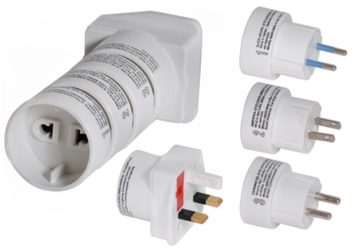 Adattatore elettrico multipresa eu gb eire america canada medio oriente paesi asiatici convertitore adattatore converter hama - 