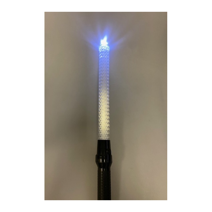 Light stick (white, red, green) with rechargeable battery and charger for road traffic, car, or automobile