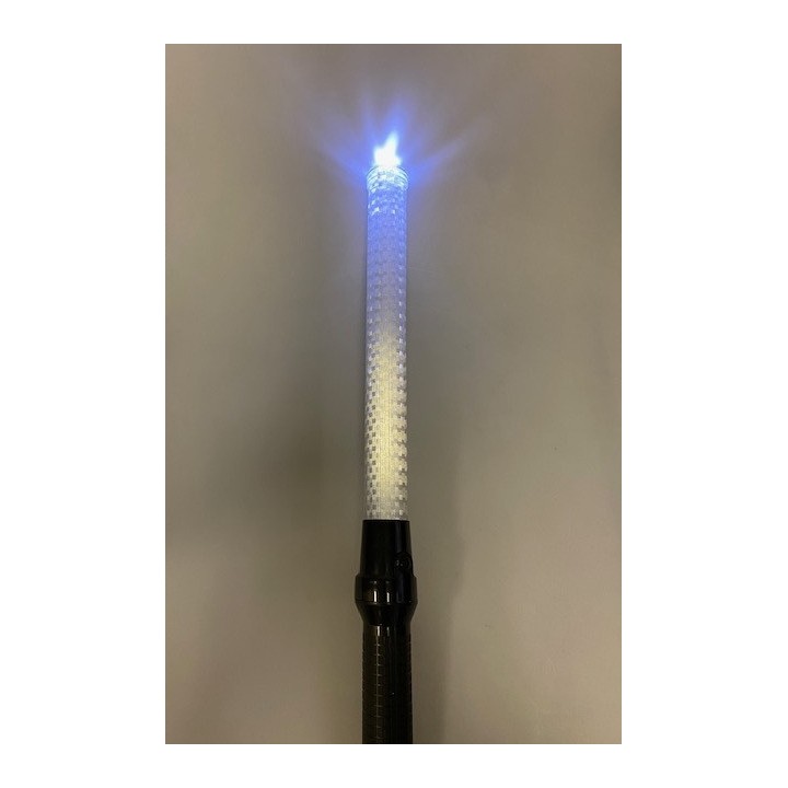Baton lumineux blanc rouge vert batterie rechargeable et chargeur route circulation voiture auto police gendarmerie