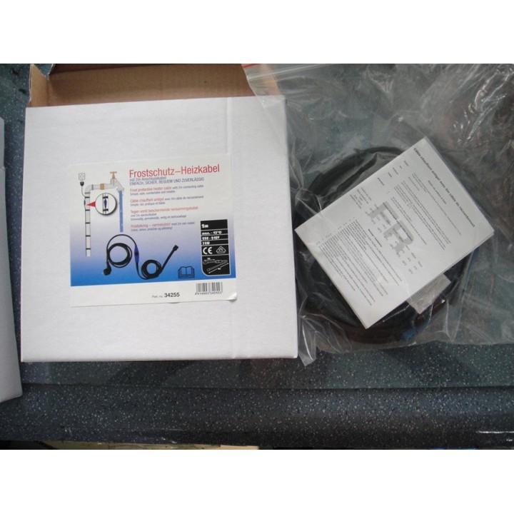 Antigelo riscaldamento elettrico cavo di tubo cavo di 2 m shpt-2m con termostato tubo dell'acqua jr international - 6