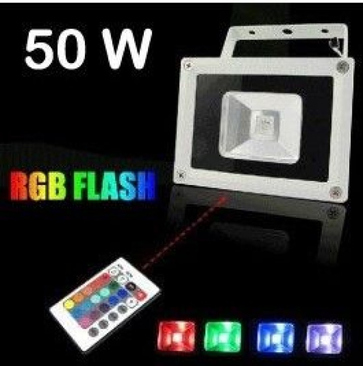 Led fluter 50w rgb rot grün blau mit speicher und fernbedienung 220v 110v outdoor ip65 jr international - 7