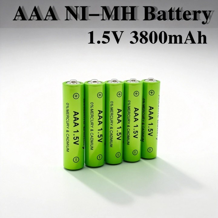2 batteria ricaricabile AAA LR03 NR3C da 1,2 V 3800 mAh (compatibile con batterie da 1200 mAh, 2000 mAh e 3000 mAh