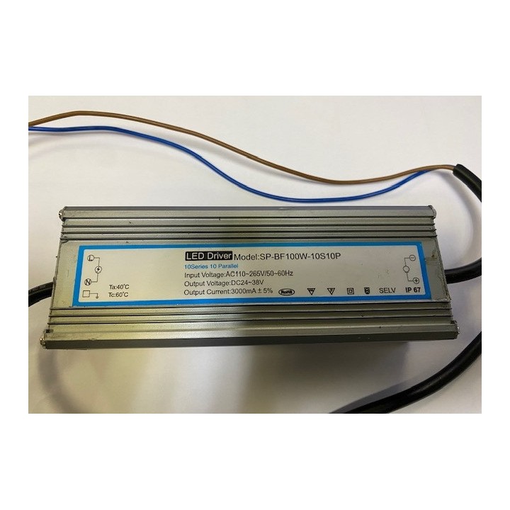 Alimentation etanche 110v 220v 24v 38v cc 3a zy-100 pour projecteur led 100w