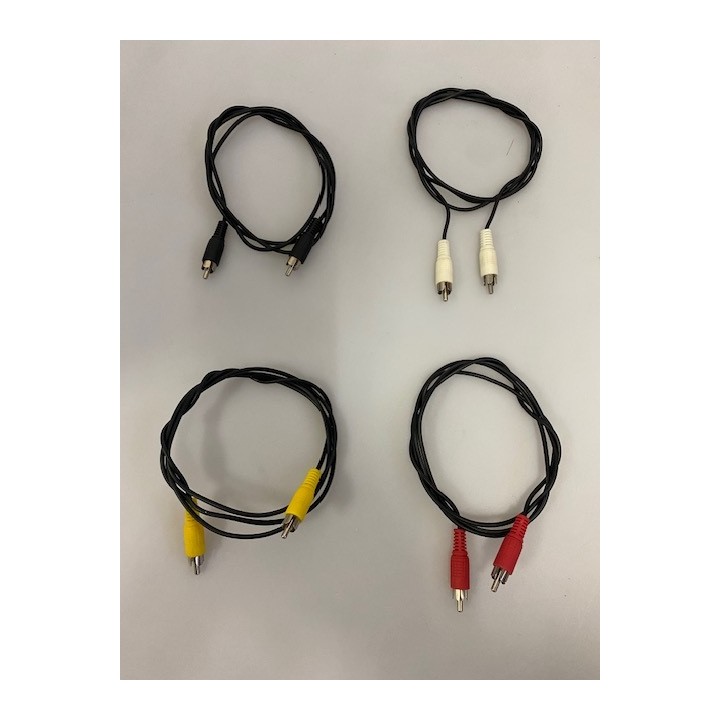 Video-Kabel 1,2 m RCA M / M männlich männlich Sicherheitsüberwachung Monitorkabel