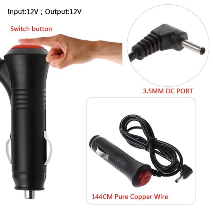 Adaptateur allume cigare + fiche pour charger batterie 18650 de torche rechargeable BATL1R