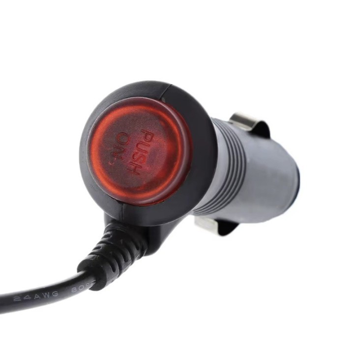 Adaptateur allume cigare + fiche pour charger batterie 18650 de torche rechargeable BATL1R