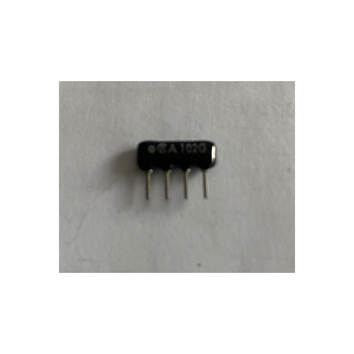 Network sil 3 resistenze e 1 comune 10 ohm a 4 pin resil3110k