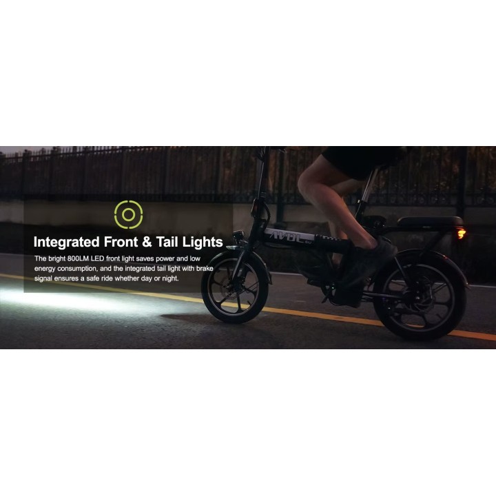 bicicletta elettrica flessibile 250W 36V 11.4AH adulto viaggio ville banlieue bicicletta 16 pouces autonomia da 35 a 50 km.