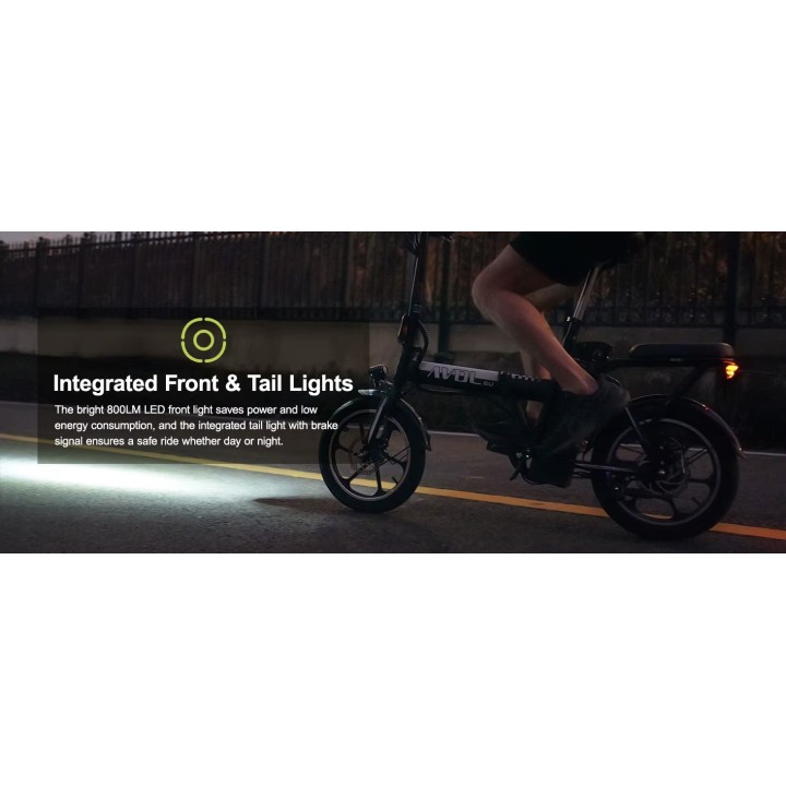 vélo électrique pliant 250W 36V 11.4AH adulte voyage ville banlieue vélo 16 pouces autonomie de 35 à 50 km