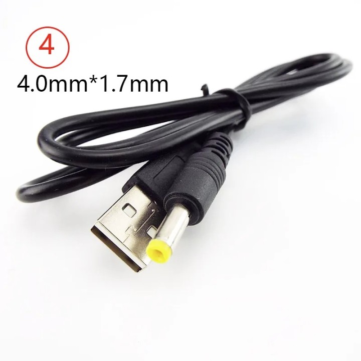 4-mm-Klinkenstecker auf USB-Netzkabel-Adapter (5 V DC USB auf 4-mm-Klinkenstecker/1.7-mm-Stecker)