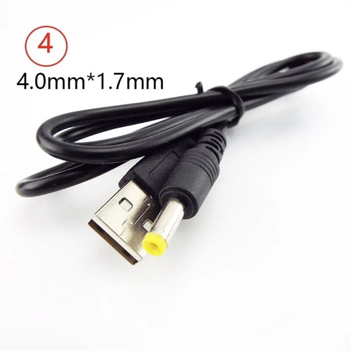 Adaptador de cable de alimentación USB de 4 mm 1.7mm a 5 V CC (5 V CC)