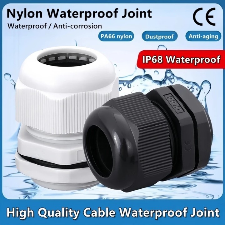 Pvc cable gland gray passage and protection cable wire 2.5 to 6.5 mm waterproof grommet