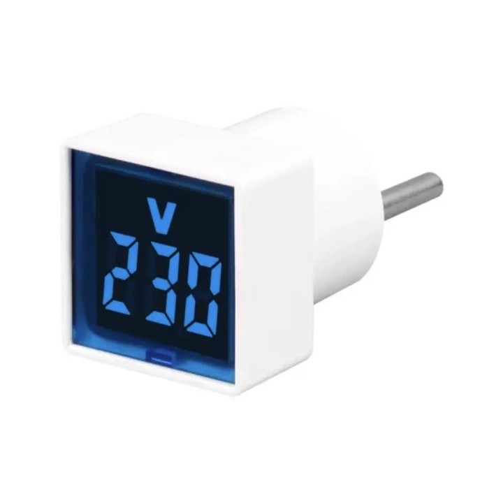 Digital AC Voltmeter Indicator Plug, No Wiring Required, European Plug 500V