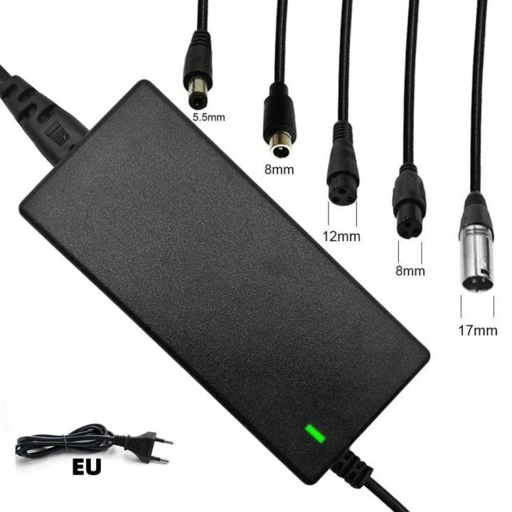 Cargador de batería de 220 V/42 V, 2 A, 3 pines, 5 enchufes para mini patinete eléctrico inteligente de 2 ruedas/Hydropod REVOE