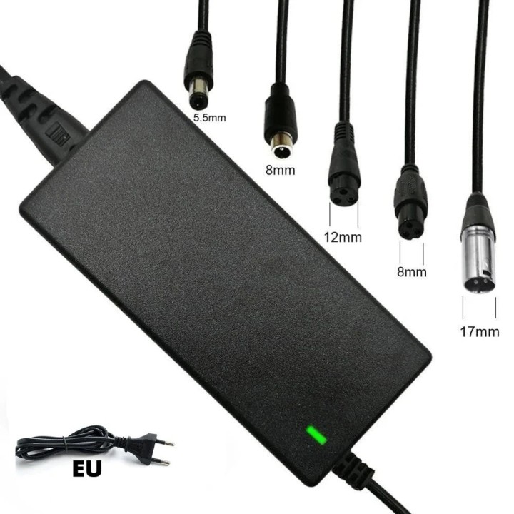 Cargador de batería de 220 V/42 V, 2 A, 3 pines, 5 enchufes para mini patinete eléctrico inteligente de 2 ruedas/Hydropod REVOE