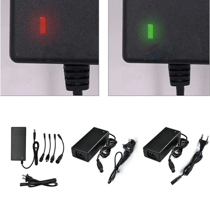 Cargador de batería de 220 V/42 V, 2 A, 3 pines, 5 enchufes para mini patinete eléctrico inteligente de 2 ruedas/Hydropod REVOE