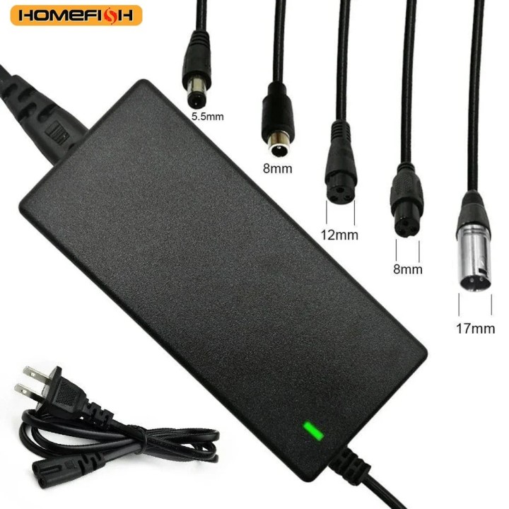 Cargador de batería de 220 V/42 V, 2 A, 3 pines, 5 enchufes para mini patinete eléctrico inteligente de 2 ruedas/Hydropod REVOE