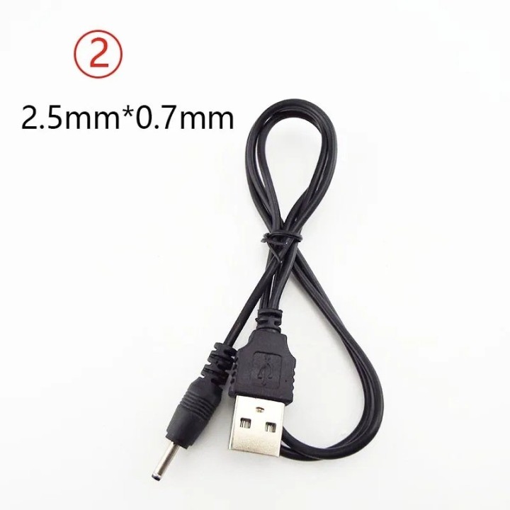 CORDON alimentation 2.5MM 0.7mm vers USB Adaptateur 5Vcc USB vers prise 2.5mm 0.7mm