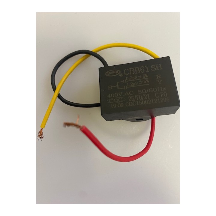 3-Draht-Kondensator 0,7 UF+1 UF2 CBB61 250 VAC 50/60 Hz Deckenventilatormotor 0,7 mF+1 mF2