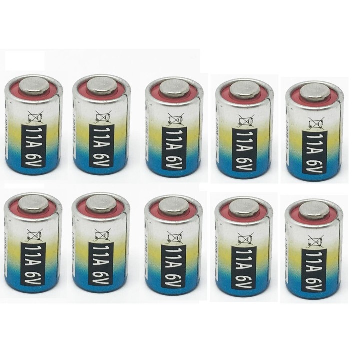 10 x Alcalina a11 6v 33mah gp11 gp11a l1016 11a g11a mn11 a11 cx21a ca21 e11a we11a 10x16mm jr international - 7