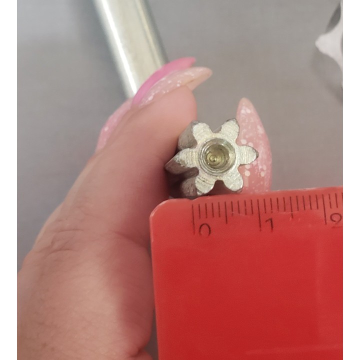 6-pin star motor release key, 10mm diameter, for buried CFR40 Tau motors (R30 and R40)