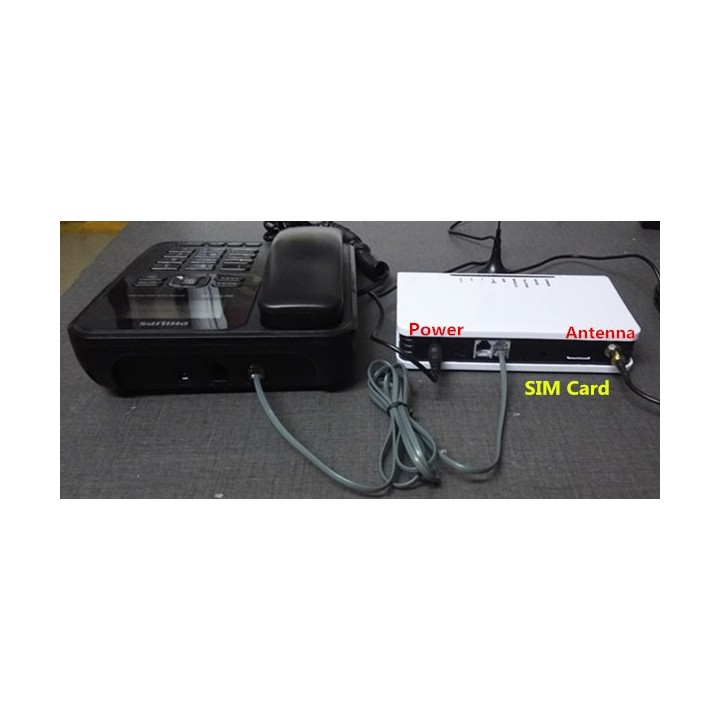 Gsm gateway 2 líneas de transformación de relé para teléfono fijo sagem ll-b2021