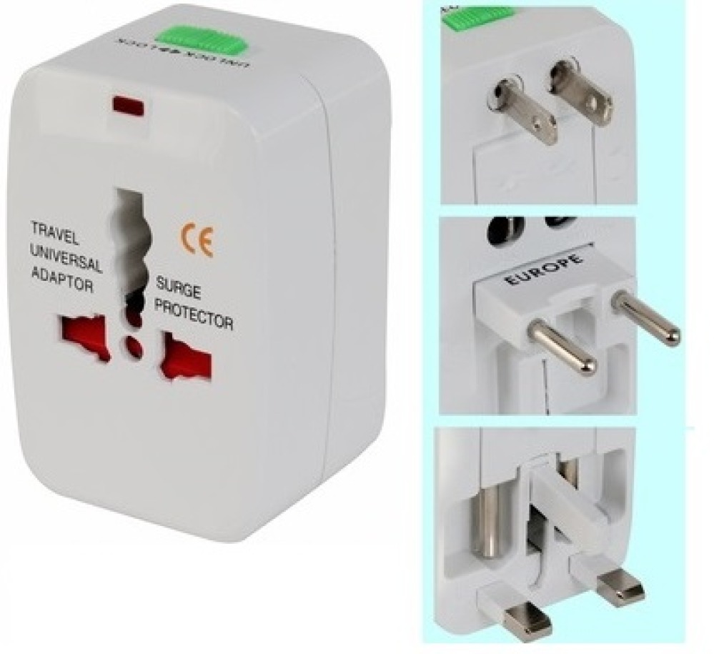 Adaptador enchufe electrico viaje 150 pais europa america usa gran bretana uk australia jr international - 3