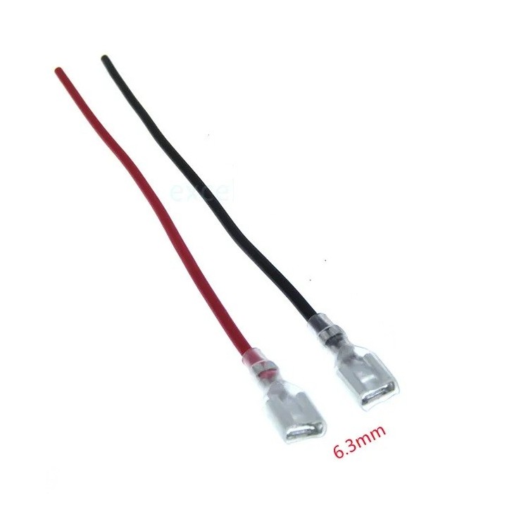Cable de batería rojo y negro de 20 cm con terminal hembra G9