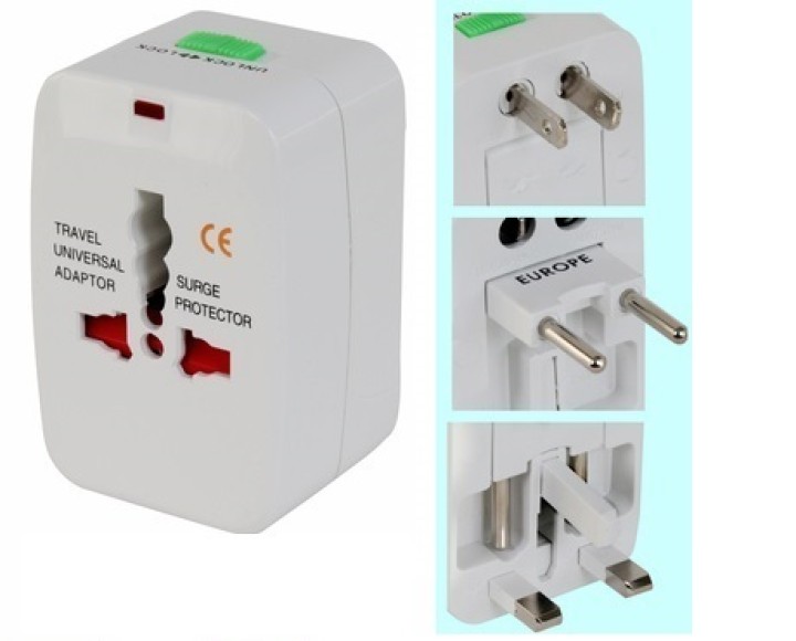 Adaptador enchufe electrico viaje 150 pais europa america usa gran bretana uk australia maclarry - 3