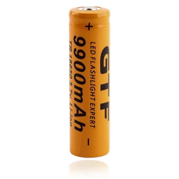 18650 Schwarz 18650 Li-Ion 3,7 V 6000mAh Akku für Fackel-Scheinwerfer-