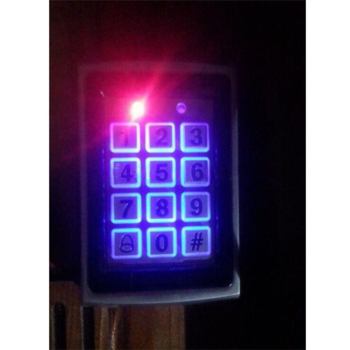 Impermeable Rfid de metal Teclado de control de acceso con 1000 usuarios 125 KHz