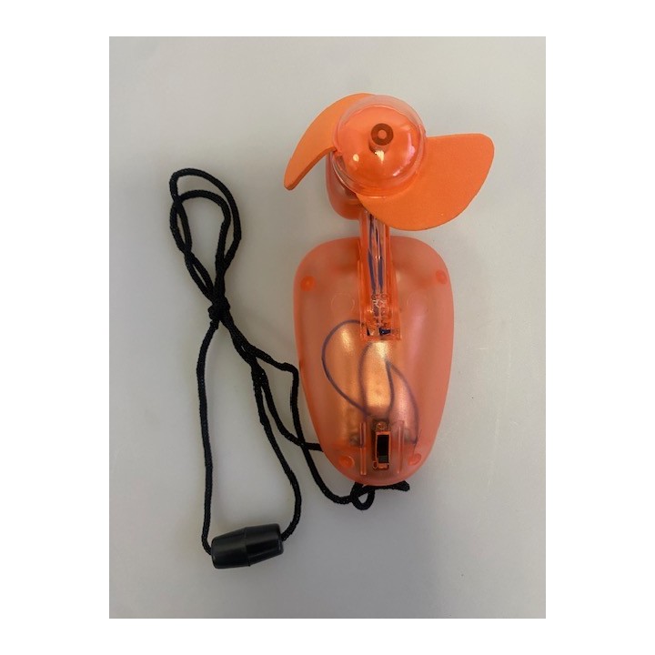 Portable battery fan ventilates personal aerator aeration ventilation wind freshener