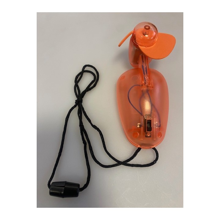 Portable battery fan ventilates personal aerator aeration ventilation wind freshener