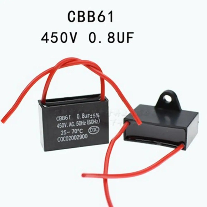 kondensator CBB61 450V 1UF tifoz tifoz kondensator vëllim kapacitoreve 2uF