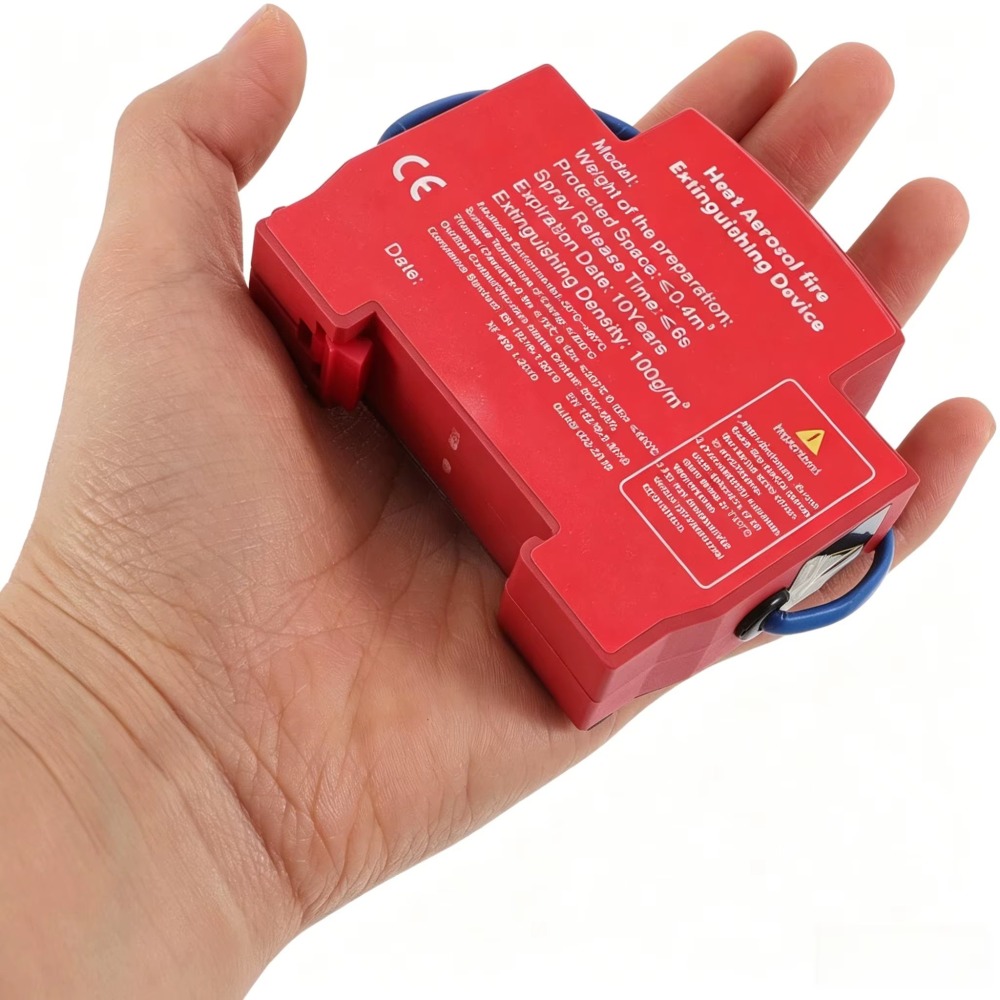 Dispositivo de extinción de incendio automático carril din para armario eléctrico extintor de fuego