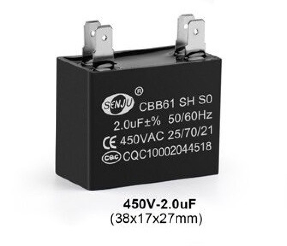 kondensator CBB61 450V2UF tifoz tifoz kondensator vëllim kapacitoreve 2uF