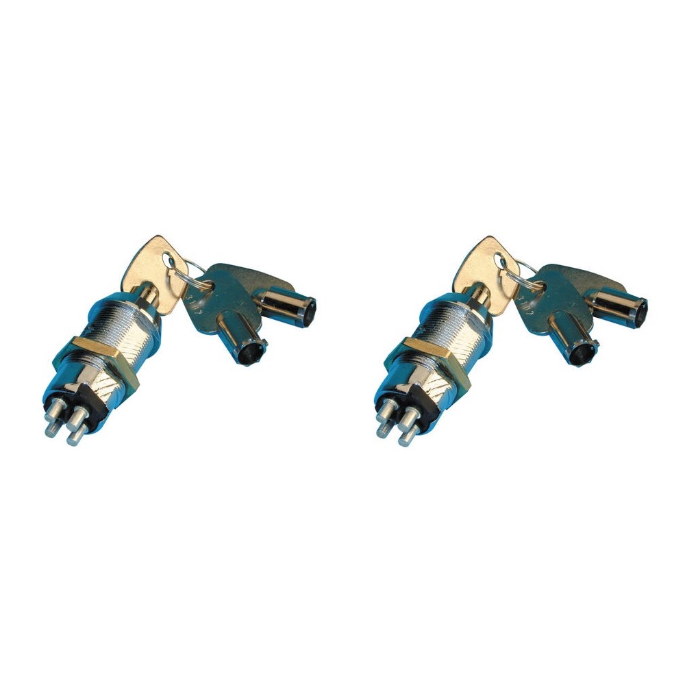 Commutateur momentane serrure clé electrique a pompe impulsions 3 clefs code 1007,1008,1009,1010