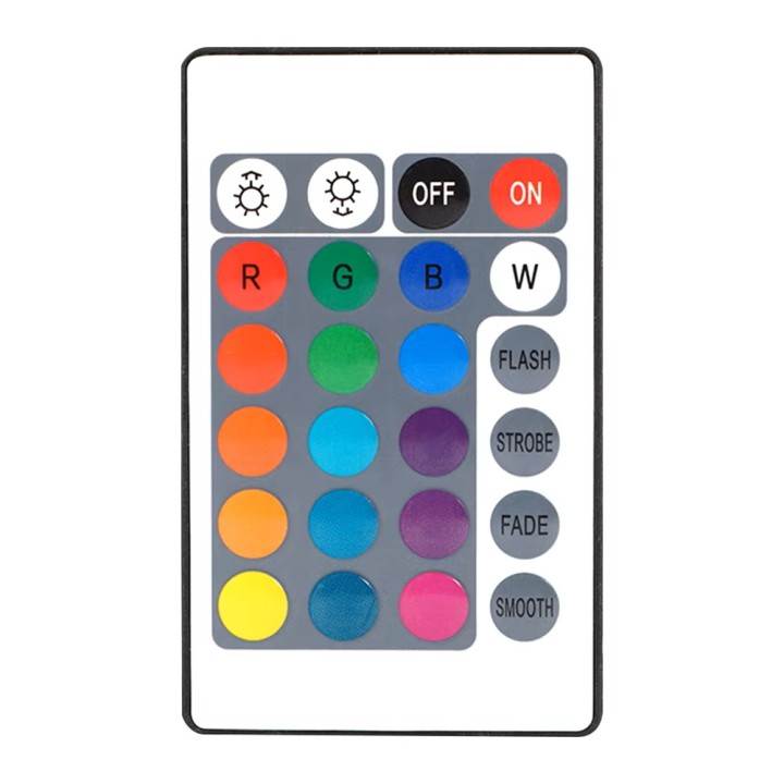 Infrarot-Fernbedienung 24 Tasten Serie W28 für RGB-PAR38-Poollampen Mehrfarbenwechsel