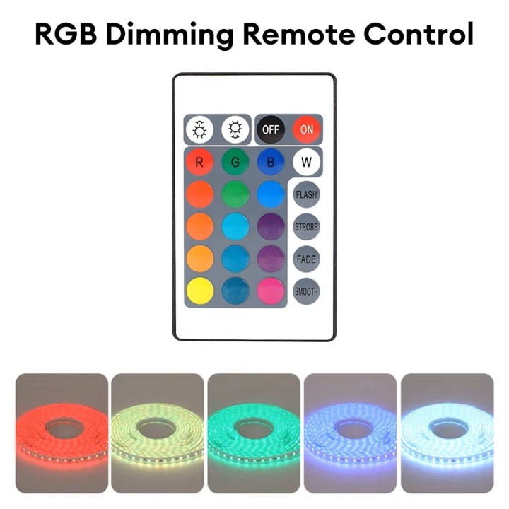 W28 Series 24-key infrared remote control for RGB PAR38 pool light bulbs (multicolor changing)