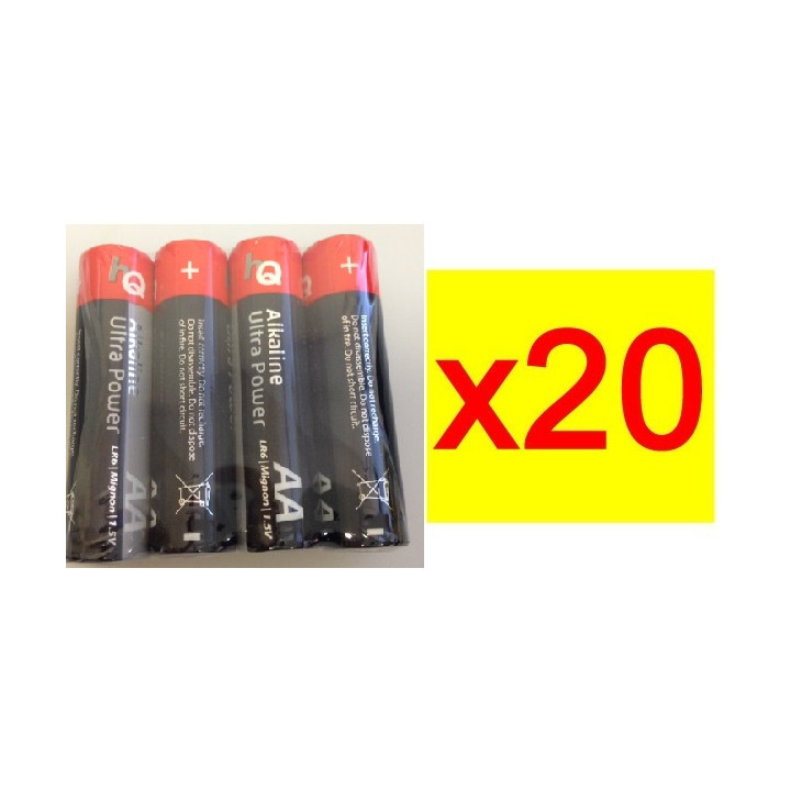 20 paquete de 4 pilas r6p 1.5v (80 pilas) paquetes pilas aa am3 lr6 15a e91mn1500 815 4006 alcalinas jr international - 1