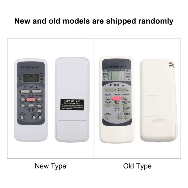 Replacement Air Conditioner Remote Control for Midea R51M/E, TOSHIBA, Electrolux, CONIA, Westinghouse, VESTEL