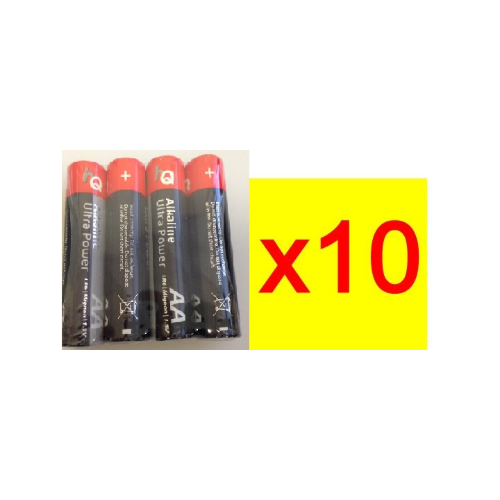 Pack 10x4 battery ultra alkaline aa lr6 1.5v (4pcs bl) am3 lr6 15a e91mn1500 815 4006 camelion - 1